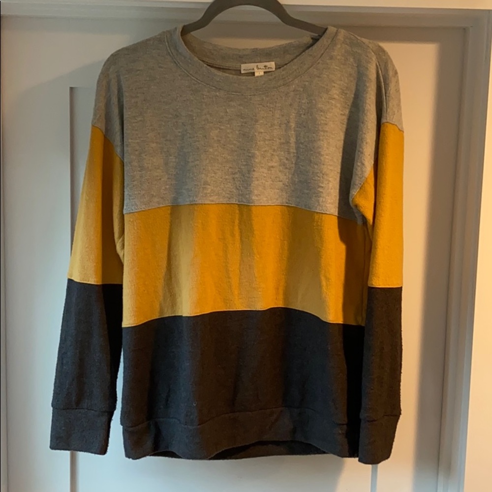 Striped crew neck sweater